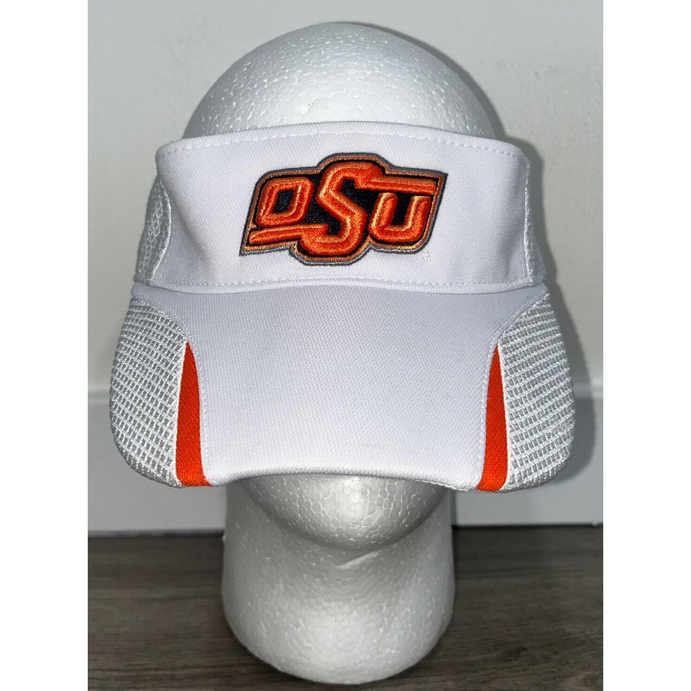 NWOT OKLAHOMA STATE COWBOYS OSU VISOR HAT TOP OF WORLD GOLF ADJUSTABLE SAMPLE